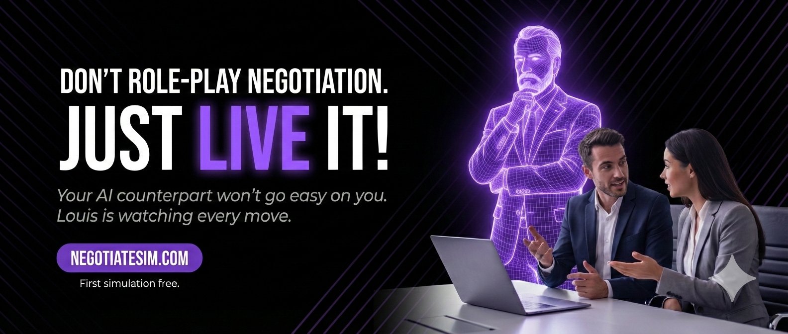 Don't Role-Play Negotiation. JUST LIVE IT! - NegotiateSim AI-Powered Training